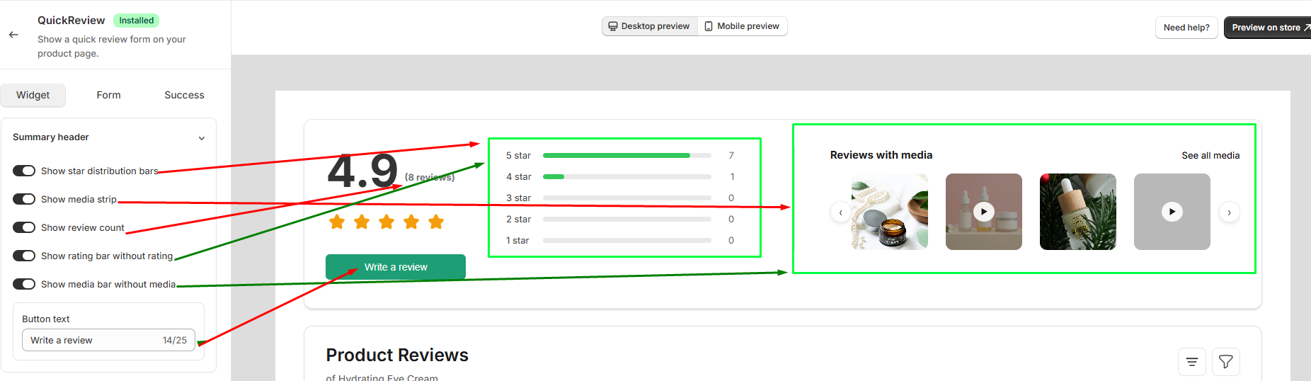 Documentation screenshot