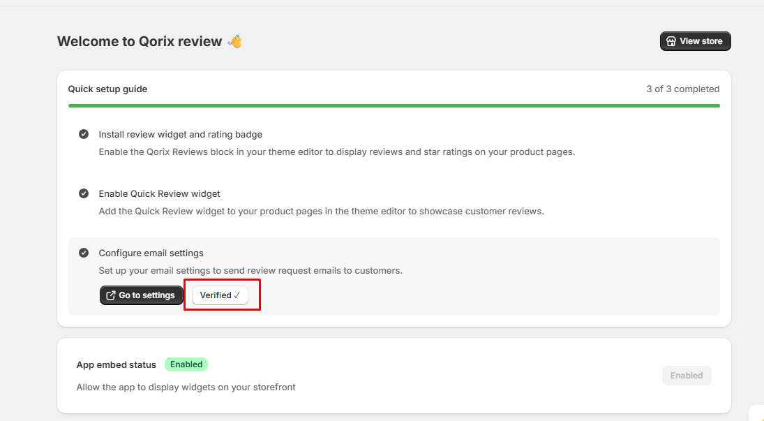 Configure Email Settings - Save & Verify Setup