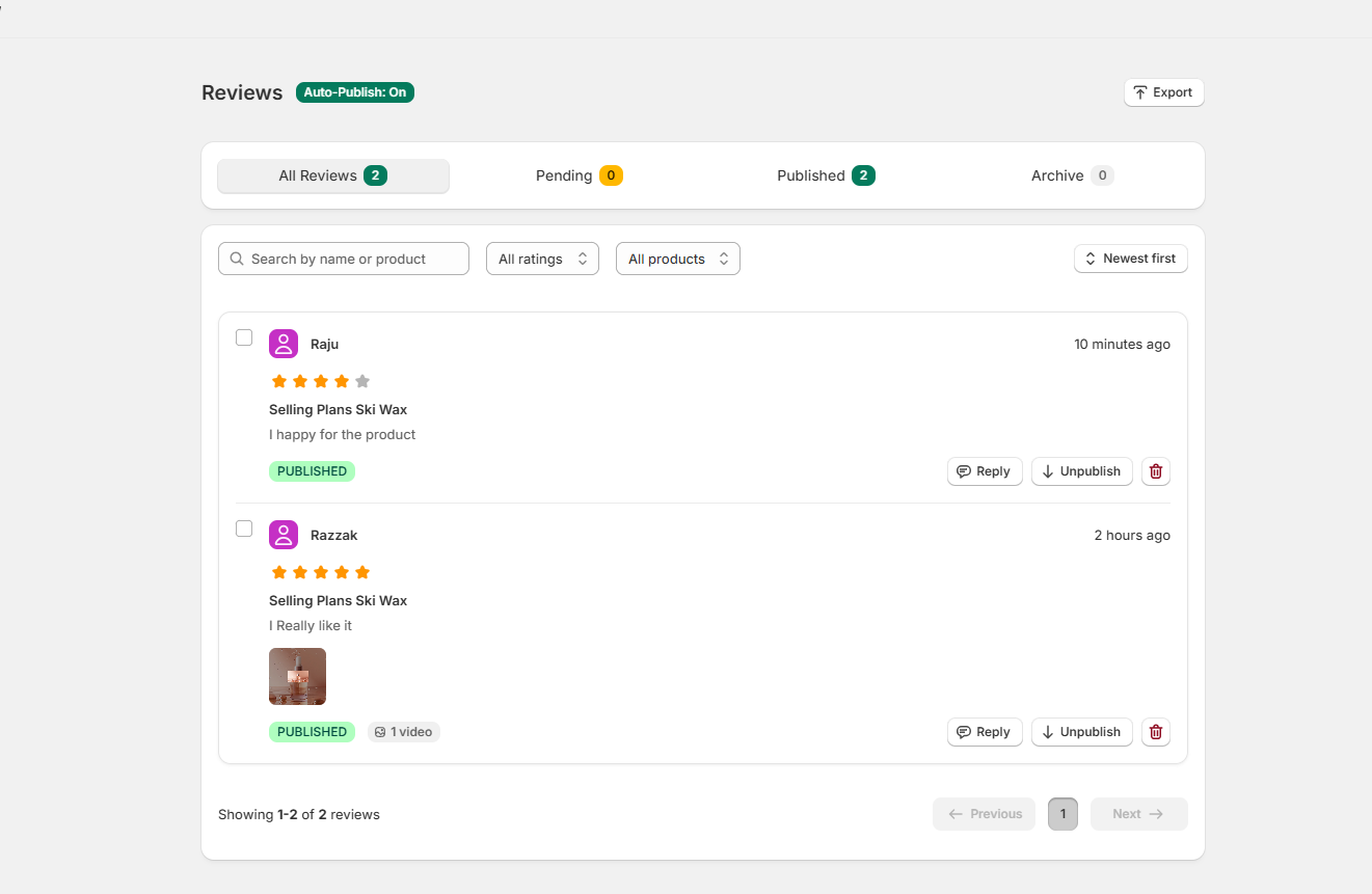 Documentation screenshot