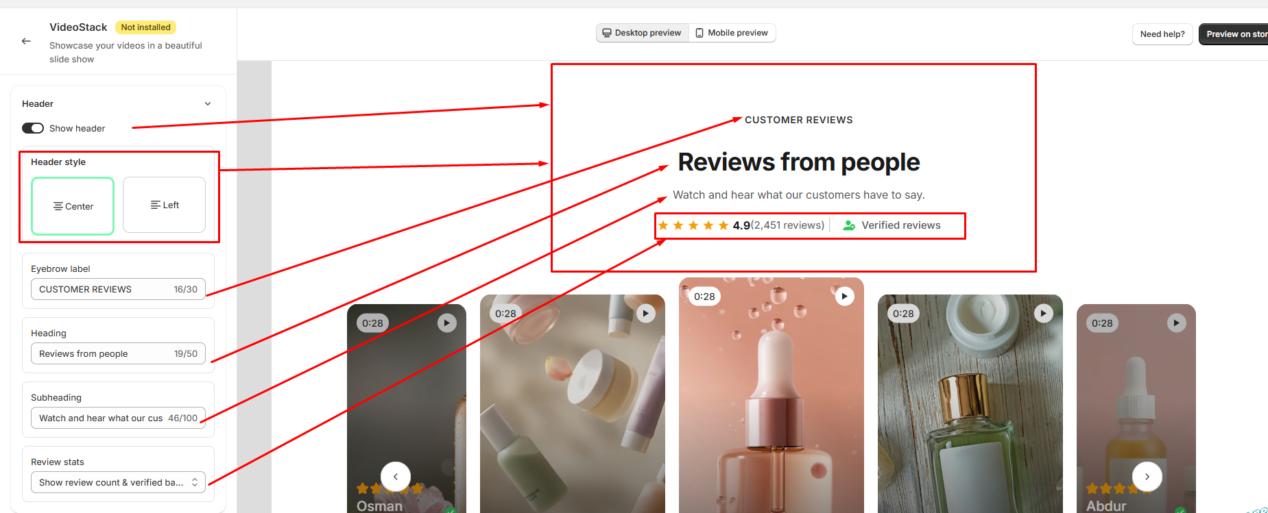 Documentation screenshot
