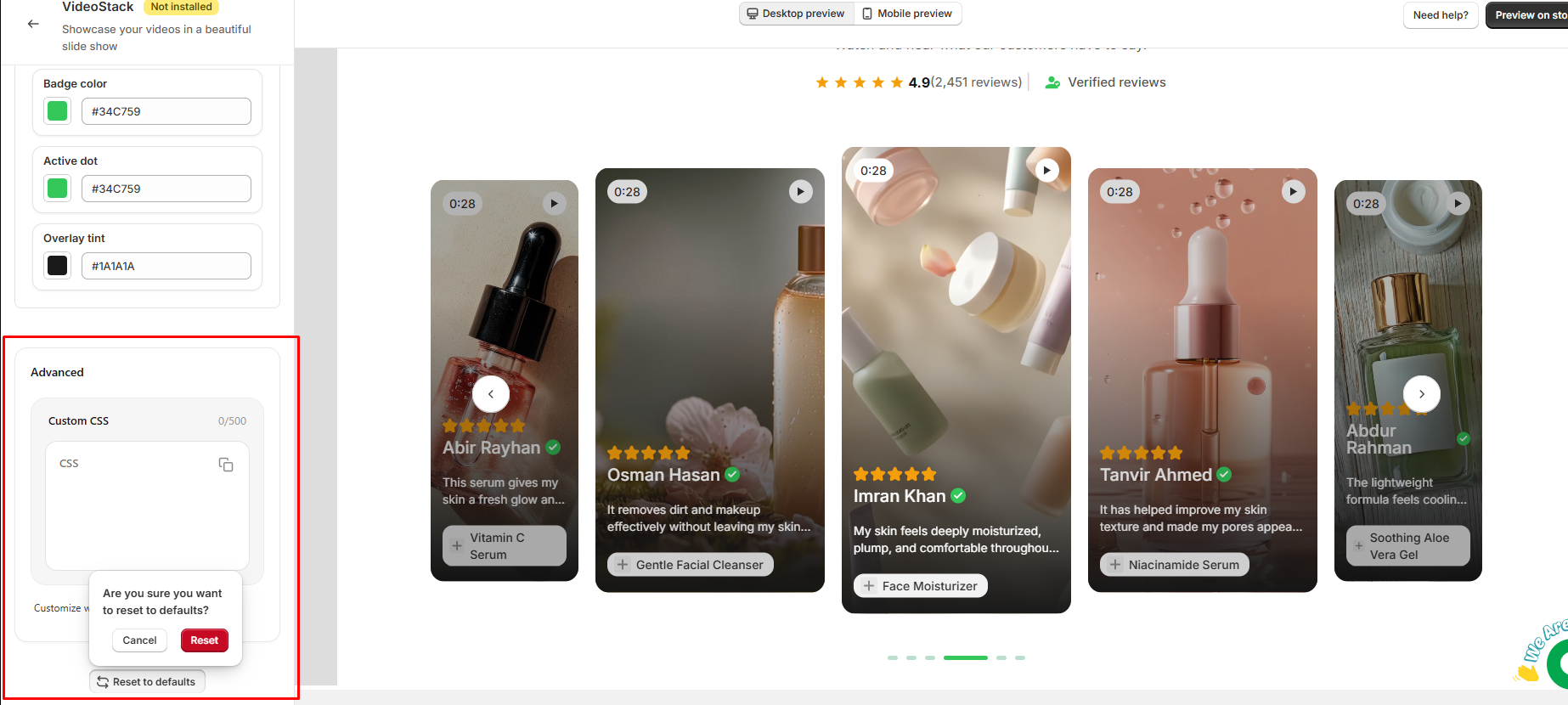 Documentation screenshot